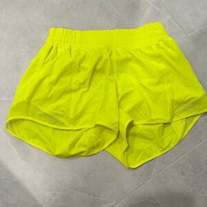 Lululemon Athletica Neon Yellow Athletic Shorts